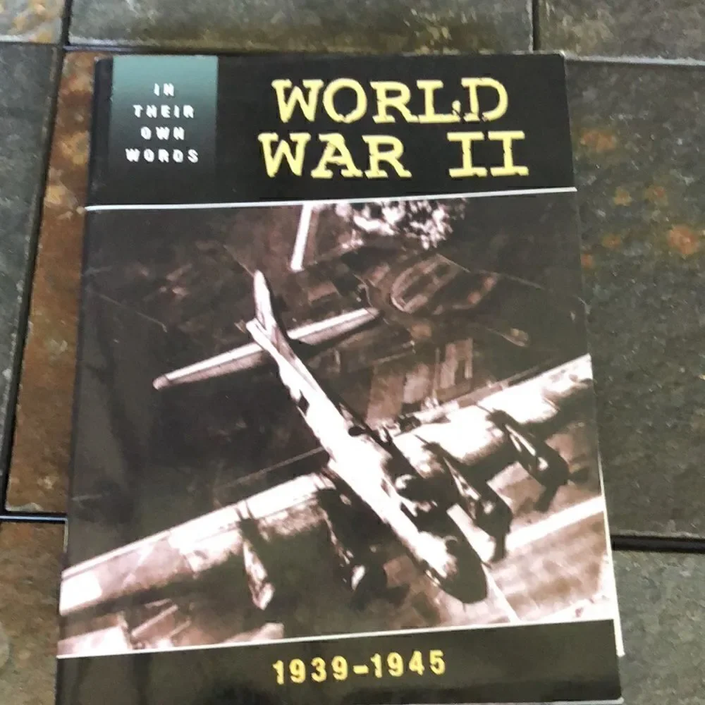 2 paperback books-World War II: A Primary Source History & Surviving Hitler